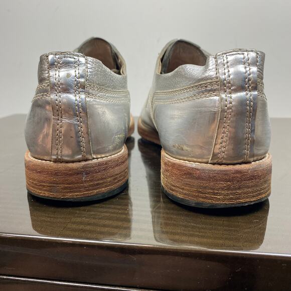Acne Studios Askin Metal Silver Cap Toe Derby Oxford Shoes Men's 43 US 10 - Picture 12 of 13